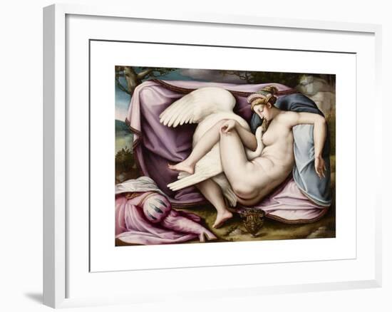 Leda and the Swan-Michelangelo Buonarroti-Framed Giclee Print