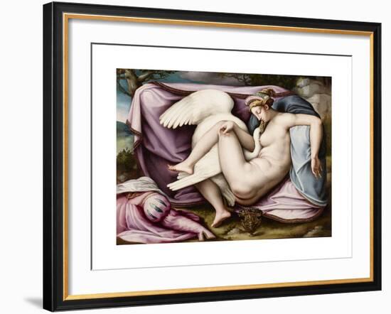 Leda and the Swan-Michelangelo Buonarroti-Framed Giclee Print