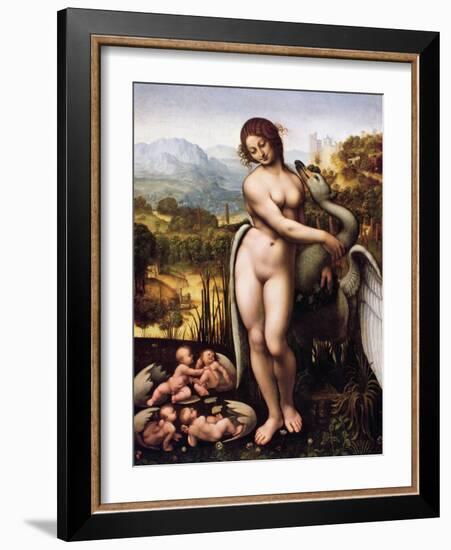 Leda and the Swan-Cesare da Sesto-Framed Giclee Print