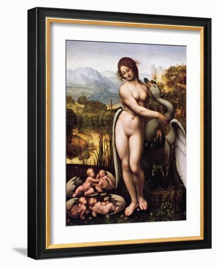 Leda and the Swan-Cesare da Sesto-Framed Giclee Print