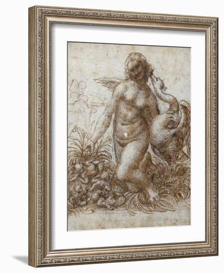 Leda and the Swan-Leonardo da Vinci-Framed Giclee Print