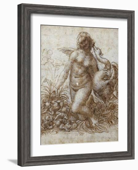 Leda and the Swan-Leonardo da Vinci-Framed Giclee Print