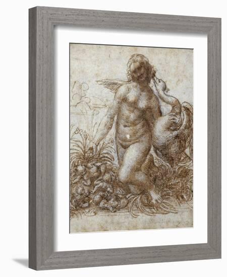 Leda and the Swan-Leonardo da Vinci-Framed Giclee Print