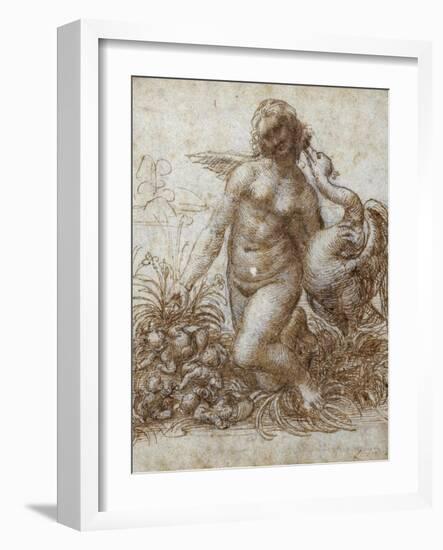 Leda and the Swan-Leonardo da Vinci-Framed Giclee Print