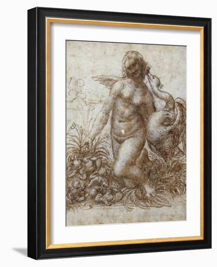 Leda and the Swan-Leonardo da Vinci-Framed Giclee Print