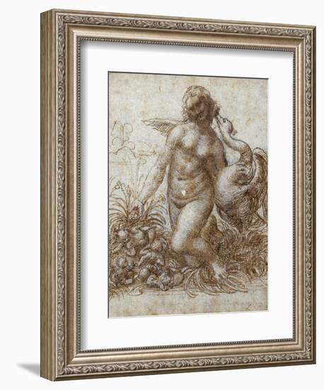 Leda and the Swan-Leonardo da Vinci-Framed Giclee Print