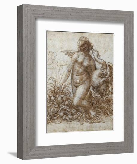 Leda and the Swan-Leonardo da Vinci-Framed Giclee Print