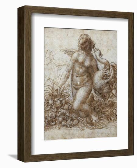 Leda and the Swan-Leonardo da Vinci-Framed Giclee Print