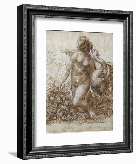 Leda and the Swan-Leonardo da Vinci-Framed Giclee Print