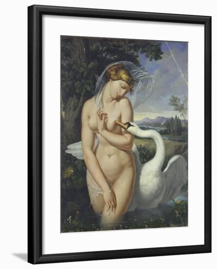 Leda and the Swan-Antonio Raffaele Calliano-Framed Art Print