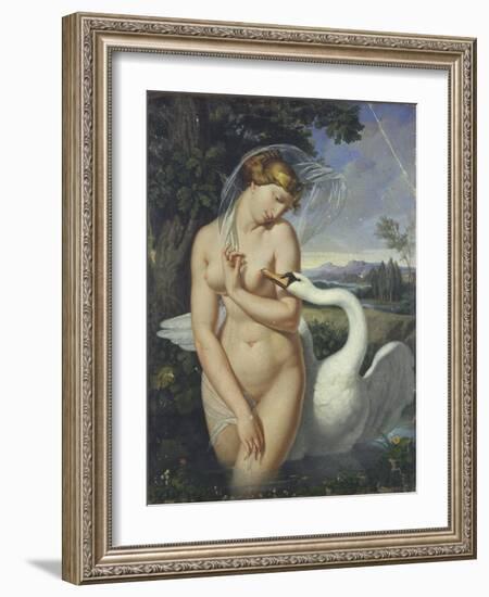 Leda and the Swan-Antonio Raffaele Calliano-Framed Art Print