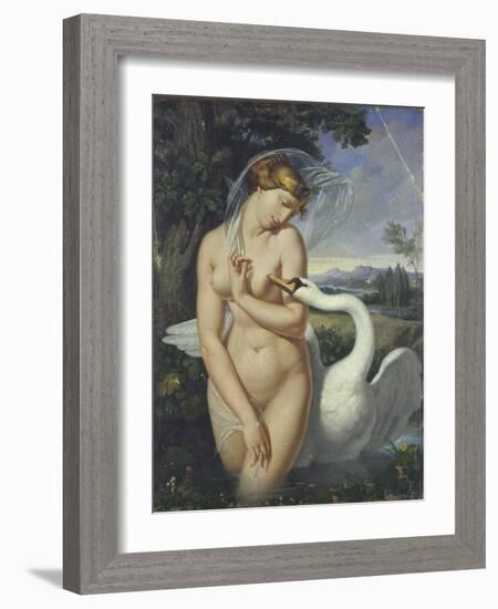 Leda and the Swan-Antonio Raffaele Calliano-Framed Art Print