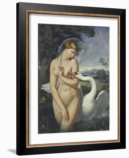 Leda and the Swan-Antonio Raffaele Calliano-Framed Art Print