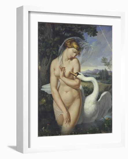 Leda and the Swan-Antonio Raffaele Calliano-Framed Art Print