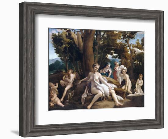 Leda and the Swan-Correggio-Framed Giclee Print