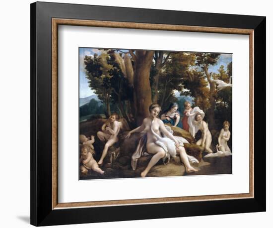 Leda and the Swan-Correggio-Framed Giclee Print