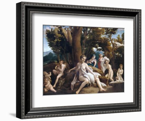 Leda and the Swan-Correggio-Framed Giclee Print