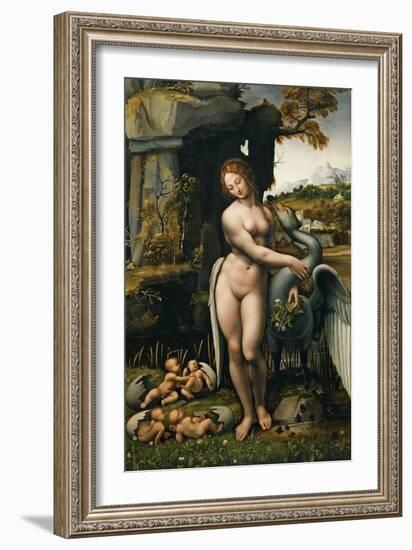 Leda and the Swan-Leonardo da Vinci-Framed Giclee Print