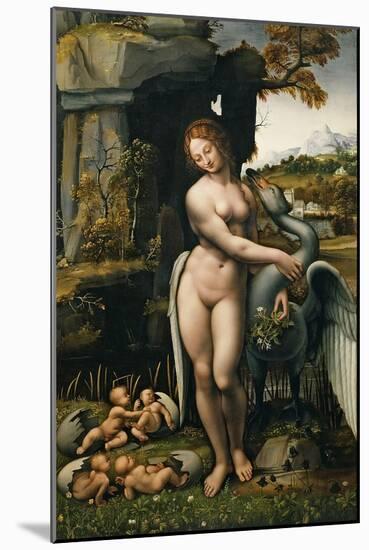 Leda and the Swan-Leonardo da Vinci-Mounted Giclee Print