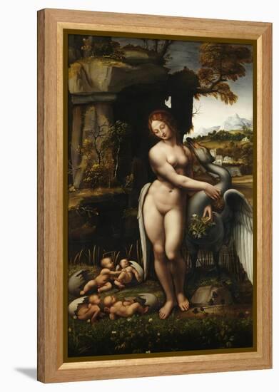 Leda and the Swan-Francesco Melzi-Framed Premier Image Canvas