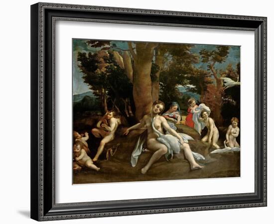 Leda and the Swan-Correggio-Framed Giclee Print