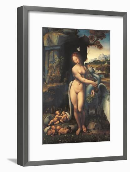 Leda, by Copy From Leonardo Da Vinci, 1505 - 1507, 16th Century,-Leonardo da Vinci-Framed Giclee Print