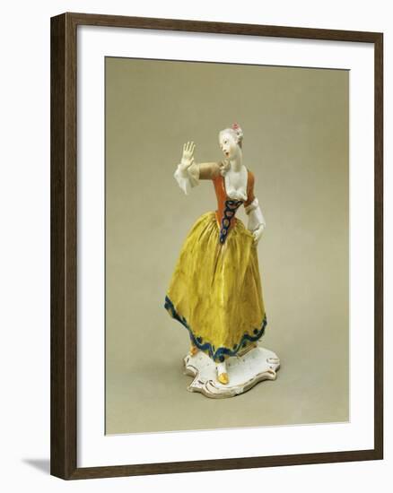 Leda, Character from Commedia Dell'Arte, Ca 1765-Franz Anton Bustelli-Framed Giclee Print