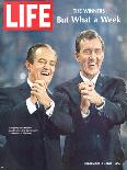Democratic Primary Winners, Pres Candidate Hubert Humphrey and VP Edmund Muskie, September 6, 1968-Lee Balterman-Framed Premier Image Canvas