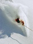Skier in deep powder snow-Lee Cohen-Photographic Print