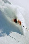 Skier in deep powder snow-Lee Cohen-Photographic Print