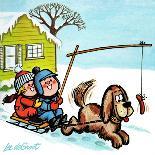 Dog Sledding - Jack & Jill-Lee de Groot-Mounted Giclee Print