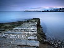 Jetty and Derwentwater at Sunset, Near Keswick, Lake District National Park, Cumbria, England, Uk-Lee Frost-Photographic Print