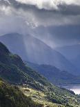 View from Carr Brae Towards Head of Loch Duich and Five Sisters of Kintail with Sunlight Bursting T-Lee Frost-Photographic Print