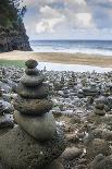 Hawaii, Kalalau Trail, Kauai, Napali, Napali Coast State Park, rock cairns-Lee Klopfer-Photographic Print