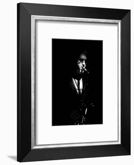 Lee Konitz, Ronnie Scott's, Soho, London, November, 1986-Brian O'Connor-Framed Photographic Print