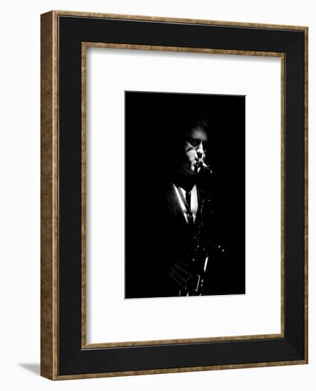 Lee Konitz, Ronnie Scott's, Soho, London, November, 1986-Brian O'Connor-Framed Photographic Print