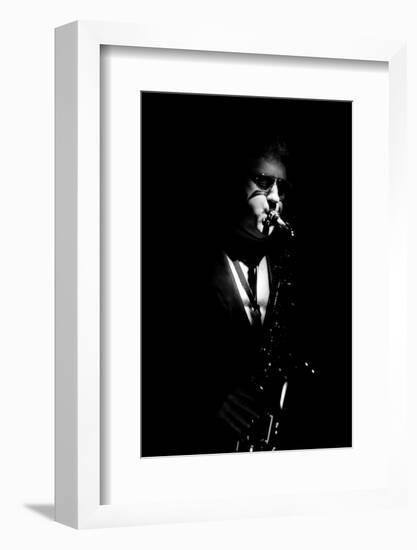 Lee Konitz, Ronnie Scott's, Soho, London, November, 1986-Brian O'Connor-Framed Photographic Print