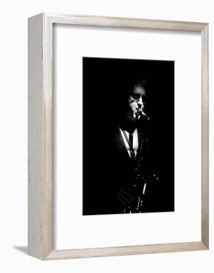 Lee Konitz, Ronnie Scott's, Soho, London, November, 1986-Brian O'Connor-Framed Photographic Print