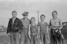 Children of Mineral King Cooperative Farm Visalia, California, 1940-Lee Russell-Framed Premier Image Canvas