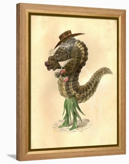 Leech 1873 'Missing Links' Parade Costume Design-Charles Briton-Framed Premier Image Canvas