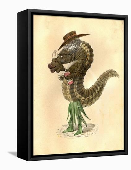 Leech 1873 'Missing Links' Parade Costume Design-Charles Briton-Framed Premier Image Canvas