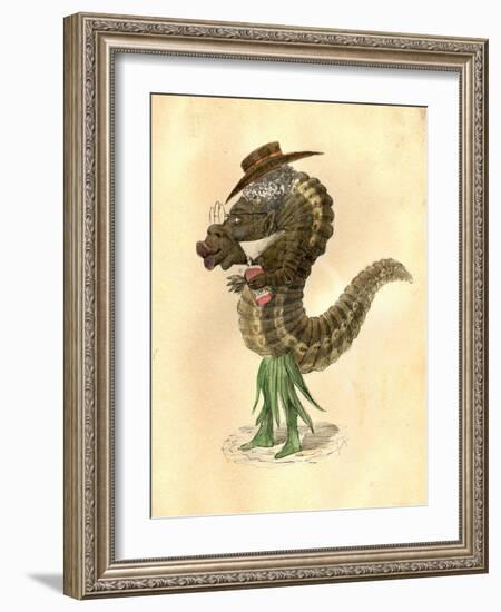 Leech 1873 'Missing Links' Parade Costume Design-Charles Briton-Framed Giclee Print