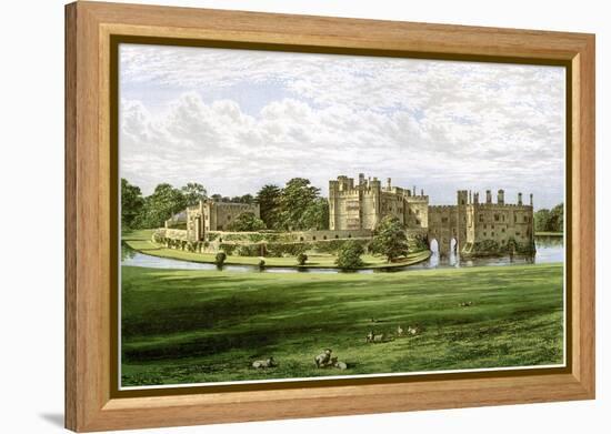Leeds Castle, Kent, Home of the Wykeham-Martin Family, C1880-Benjamin Fawcett-Framed Premier Image Canvas