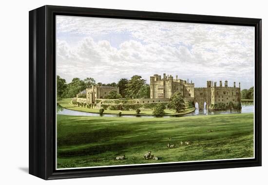 Leeds Castle, Kent, Home of the Wykeham-Martin Family, C1880-Benjamin Fawcett-Framed Premier Image Canvas