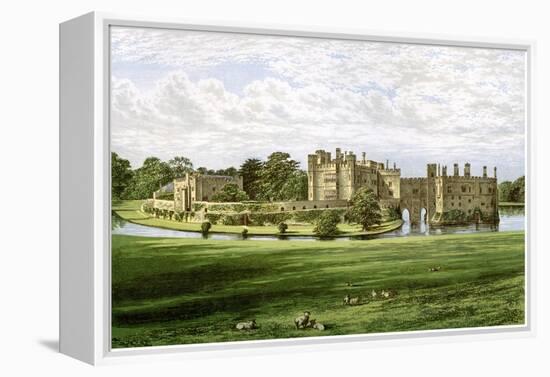 Leeds Castle, Kent, Home of the Wykeham-Martin Family, C1880-Benjamin Fawcett-Framed Premier Image Canvas