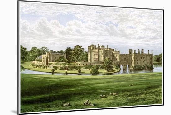 Leeds Castle, Kent, Home of the Wykeham-Martin Family, C1880-Benjamin Fawcett-Mounted Giclee Print