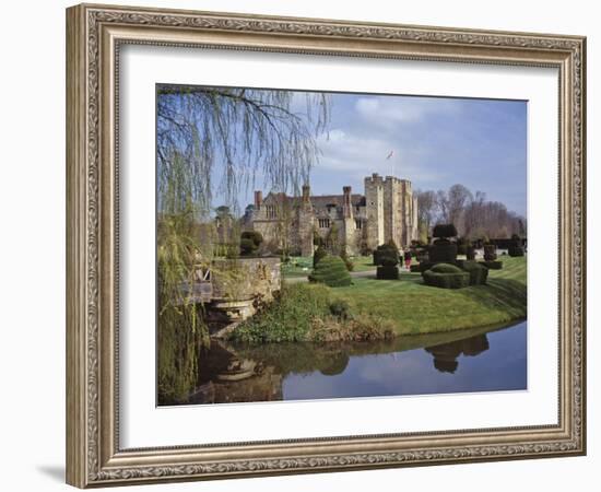 Leeds Castle, Rebuilt in Stone by the Normans around 1120, Kent, England, UK-Nigel Blythe-Framed Photographic Print