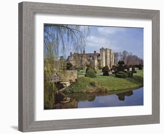 Leeds Castle, Rebuilt in Stone by the Normans around 1120, Kent, England, UK-Nigel Blythe-Framed Photographic Print