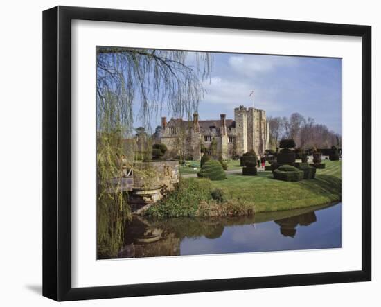 Leeds Castle, Rebuilt in Stone by the Normans around 1120, Kent, England, UK-Nigel Blythe-Framed Photographic Print