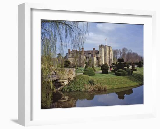 Leeds Castle, Rebuilt in Stone by the Normans around 1120, Kent, England, UK-Nigel Blythe-Framed Photographic Print